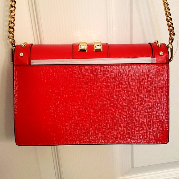 Michael Kors Jet Set bright red cross-body purse - Picture 6 of 14